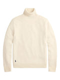 RALPH LAUREN Wool-Cotton Roll Neck Jumper Andover Cream