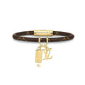 18K Louis Vuitton NBA Hang It Leather Bracelet