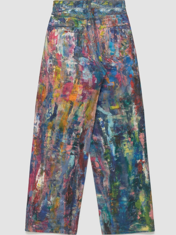 Multicolor Painter-Print Jeans