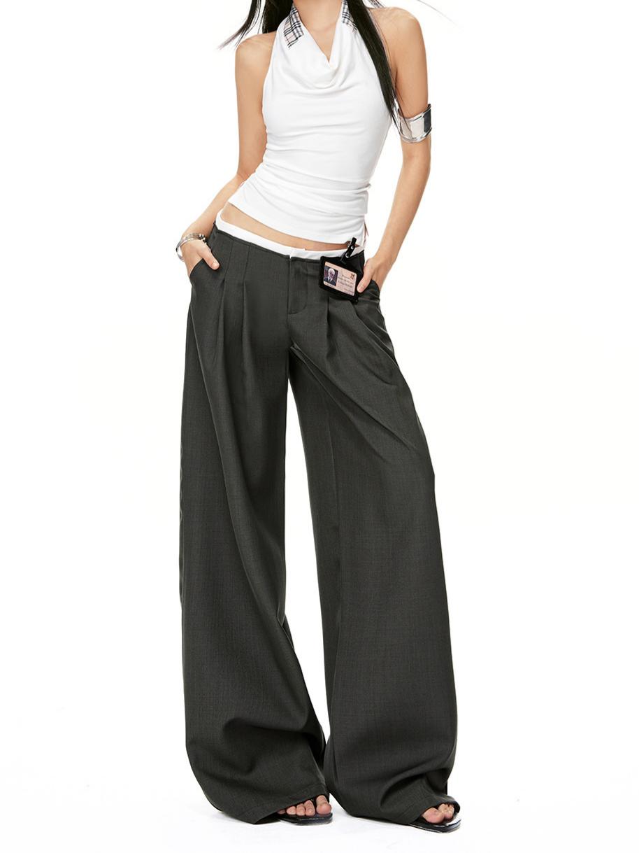 Effortless Pleated Wide Leg Trousers