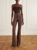 Embellished High-Rise Flare Pants