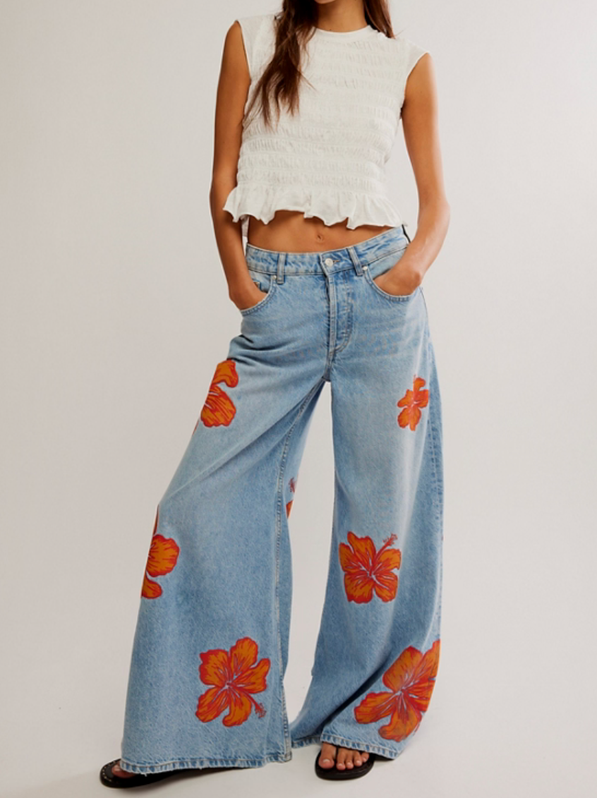 Palisades Wide-Leg Jeans