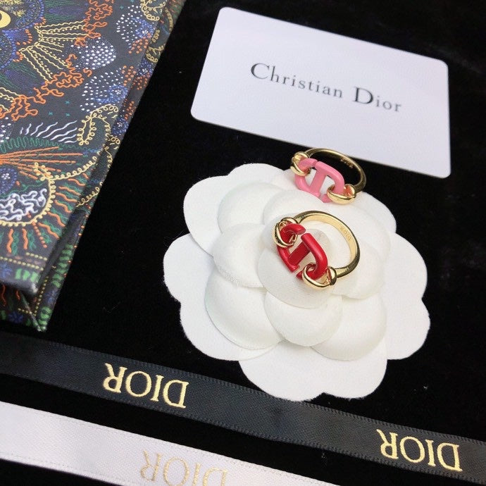 18K Dior Pink Heart Ring